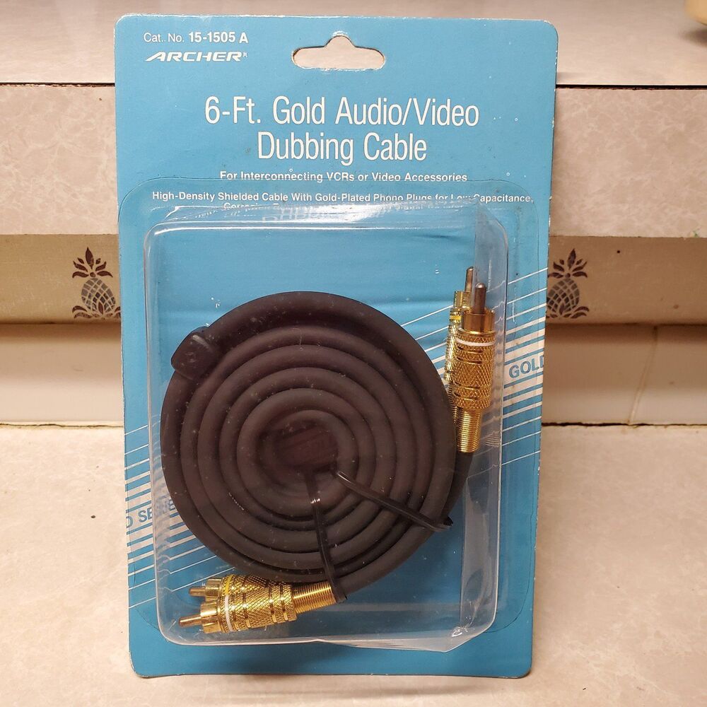 Archer 6-ft. Gold Audio Video Dubbing Cable